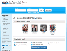 Tablet Screenshot of lapuentehighschool.org
